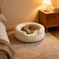 thumbnail image 6 of Winter Plushs Round Cats Bed Suitable for Cats and Small Dogs Round Fluffys Pet Bed Pet Nesst Comfortable Soft and Warm, 6 of 6