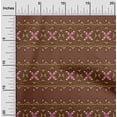 thumbnail image 1 of oneOone Georgette Viscose Fabric Floral Block Print Sewing Fabric BTY 42 Inch Wide, 1 of 4