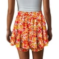 thumbnail image 4 of KISSMODA Flowy Shorts for Women Chiffon Ruffle Skorts Mini Skirts for Teen Girls, 4 of 5