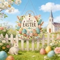 thumbnail image 1 of Rewenti Easter Window Pictures Door Wreath Diamonds Paintings Adult Set Double-Sided Diamonds Painting Pictures For Hanging Decorat, 1 of 9