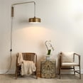 thumbnail image 5 of Jamie Young Co Ink Blot Transitional Wood Side Table in Taupe Brown/Gray, 5 of 6