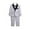 Beige-4, variant on MUXiin Boy's Tuxedos Toddler Formal Suits Set Kids Blue Black Slim Fit Suit for Weddings