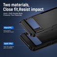 thumbnail image 3 of KOMI pour Google Pixel 8 Pro Étui avec Protecteur d'Écran, Béquille Anneau Réglable à 360° Intégrée, Protection Militaire Blindée Antichoc - Noir, 3 of 5