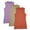 Coral / Purple / Tan, variant on Mock Neck Cotton Blend Tank Top Everyday High-neck Women 3 Pack