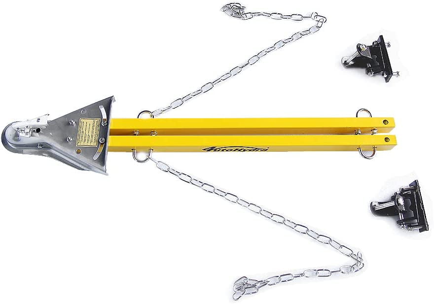 HPDAVV Yellow Adjustable Tow Towing Bar / Adjustable Tow Bar Kit Bumper