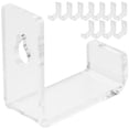 thumbnail image 4 of 12Pcs Acrylic Vinyl Record Wall Mount Shelf Clear Album Record Holder Rack, 4 of 8