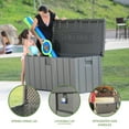 thumbnail image 4 of Lifetime New Outdoor Polyethylene Deck Box and Bench 150 Gal. Capacity, Brown (60251), 4 of 13