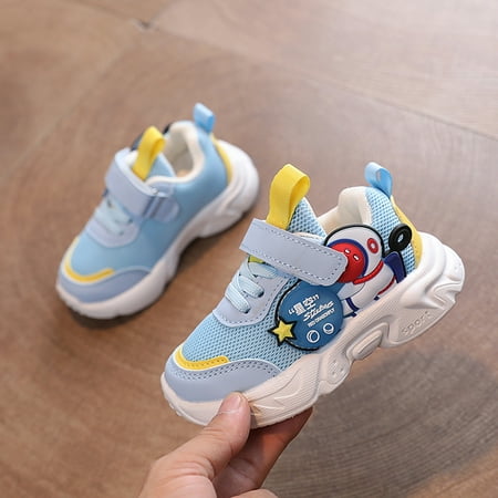 

LYCAQL Toddler Shoes Children Sports Shoes Light Shoes Small White Shoes Light Board Shoes Non Slip Soft Bottom Toddler Size 4y Girls Shoes (Blue 11.5 Little Child)