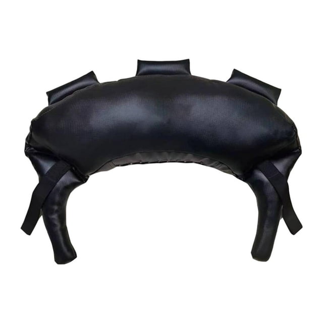 Bolsa de potencia llena Fitness Bolso de arena vacío Bolsa de entrenamiento de pesas para el entrenamiento de arena para el gimnasio en casa Equipo de Negro