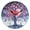 Black, variant on YAZAOO Decorative Wall Clock Size:25cm Heartfelt Tree Of Love Design Pattern Clock