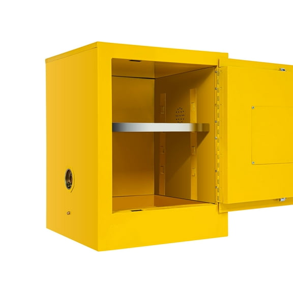 Safety Cabinet Storage of Flammable Materials 17*17*22in for Commercial & Industrial Environments Modern Yellow
