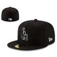 thumbnail image 1 of Gorra De Béisbol Clásica Totalmente Cerrada Mlb Mujer Etiqueta Negra Bordado Ny Yankees Hombre Dodgers El Sombrero De Mayor Tamaño, 1 of 4