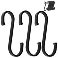 thumbnail image 1 of Paquete de 12 ganchos en S de aluminio, ganchos en S versátiles para colgar tazas de café, ollas y sartenes de cocina, utensilios para parrilla,, 1 of 5