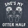 thumbnail image 2 of Mens Shes My Otter Half T Shirt Funny Relationship Valentines Day Tee Graphic Tees, 2 of 9