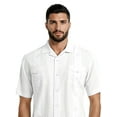thumbnail image 5 of Havanera Men's and Big Men's Camp Collar Guayabera Short Sleeve Button-Down Shirt, Sizes S-5XL, 5 of 8