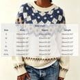 thumbnail image 3 of SeekIslan Women's Sweaters with Fair Isle Pattern Crew Neck Long Sleeve Knit Sweaters, 3 of 5
