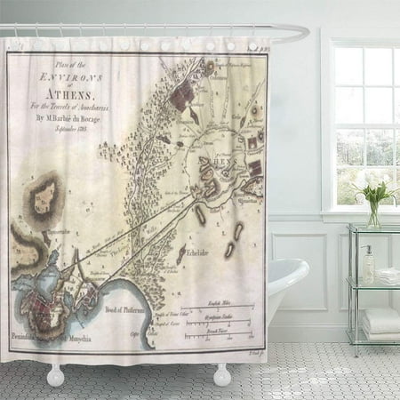 Yusdecor Europe Map Of Athens In Ancient Greece Trade Chart Bathroom Decor Bath Shower Curtain 66x72 Inch Walmart Canada