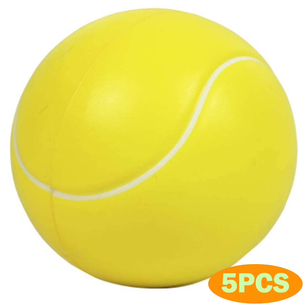 5 Pieces Foam Stress Balls Mini Sports Balls Party Favor Toy PU Baseball Basketball Football