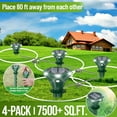 Pack of 2 Solar Mole Repellent Sonic Gopher Repellent Vole Chaser Mole