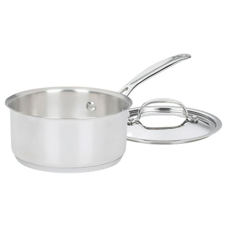 Cuisinart 719-16 Chef's Classic Stainless Saucepan with Cover, 1 1/2 Quart - Silver