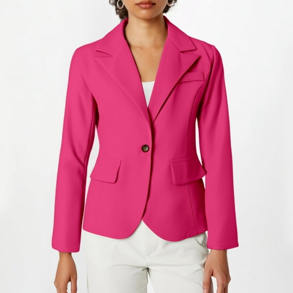 Hauaitttt Women's Long Sleeve Solid Color Cardigan Petite Womens Jacket Formal Wool Coat for Women Coat Rag Womens Trench Raincoat Coat Extender Maternity Heavy Women's Jacket Heavy Coats for Women