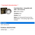 thumbnail image 2 of Front Brake Rotor - Compatible with 2005 - 2012 Acura RL 2006 2007 2008 2009 2010 2011, 2 of 2