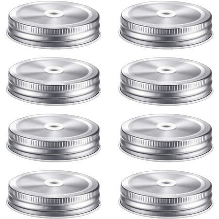 mason jar covers with straw holes