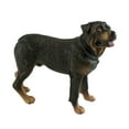 thumbnail image 2 of Estatua de perro para decoración de escritorio, decoración artística para patio, adornos de perro de simulación para interiores rottweiler, 2 of 9