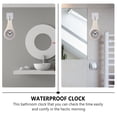 thumbnail image 4 of BRIGHTFUFU Reloj de pared impermeable Reloj de pared silencioso de baño Reloj colgante con ventosa, 4 of 8