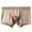 Khaki, variant on UVEASISHA Silky Boxer Briefs for Men Satin Soft Stretch Underwear Lightweight Breathable Panties Brown XL