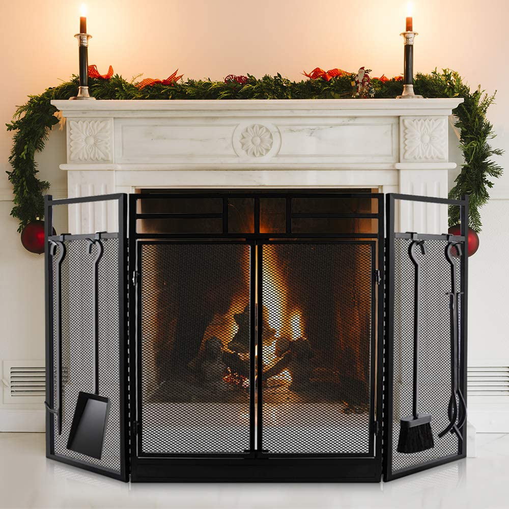 Unique Wood Burning Stove Screen for Small Space