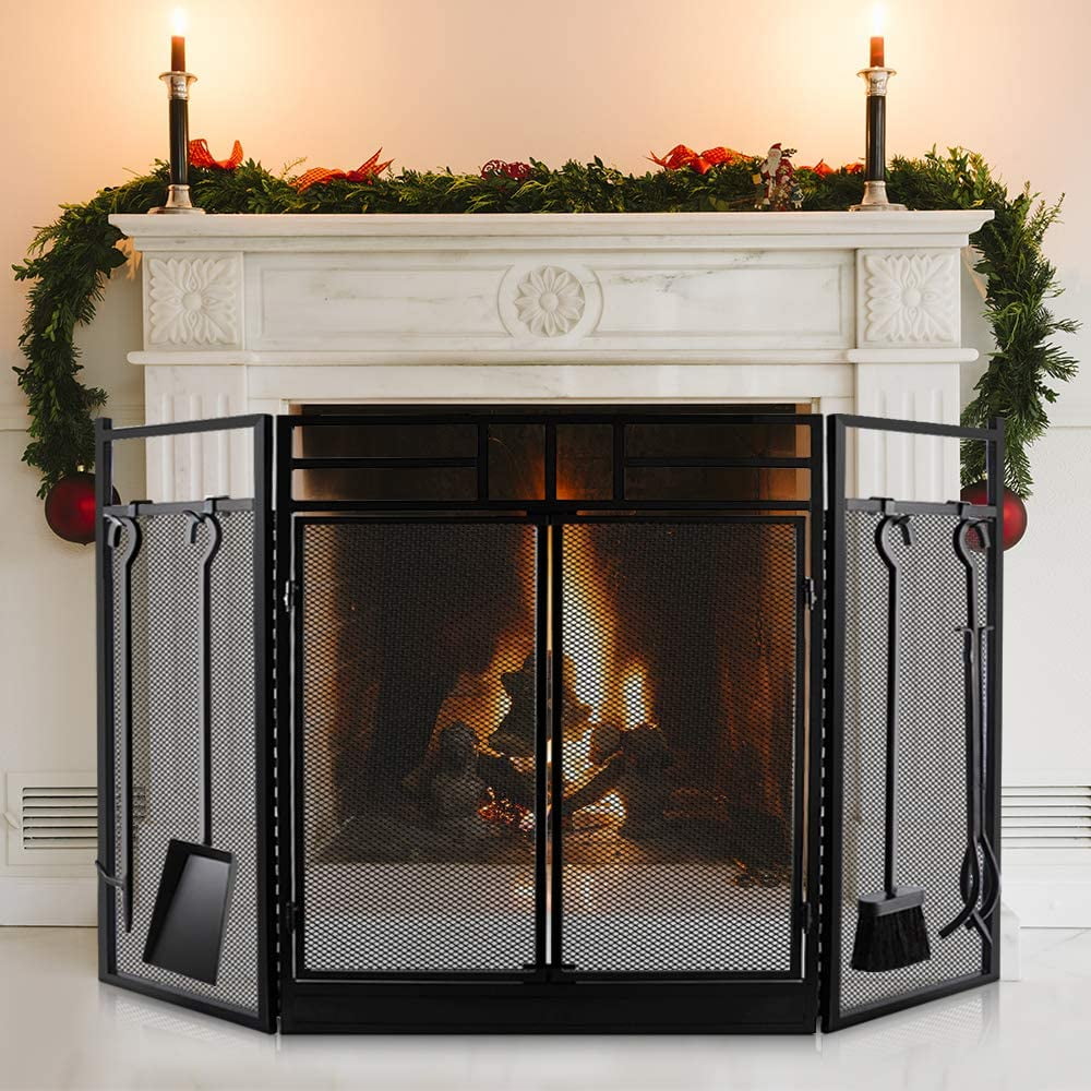 Unique Wood Burning Stove Screen for Small Space