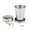 2PCS-Silver C, variant on Collapsible Stainless Steel Camping Mug with Key Ring Perfect for Outdoor Travel and Hiking (2PCS)