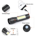 thumbnail image 3 of Linterna Hilngav Mini LED de bolsillo pequeña recargable con USB-C, 3 of 7