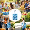 thumbnail image 4 of Vintage Plaid Canvas Tote Bag Checkered Pattern Retro Style Geometric Design Rustic Aesthetic Cute Reusable Foldable Shopping Tote, 4 of 6