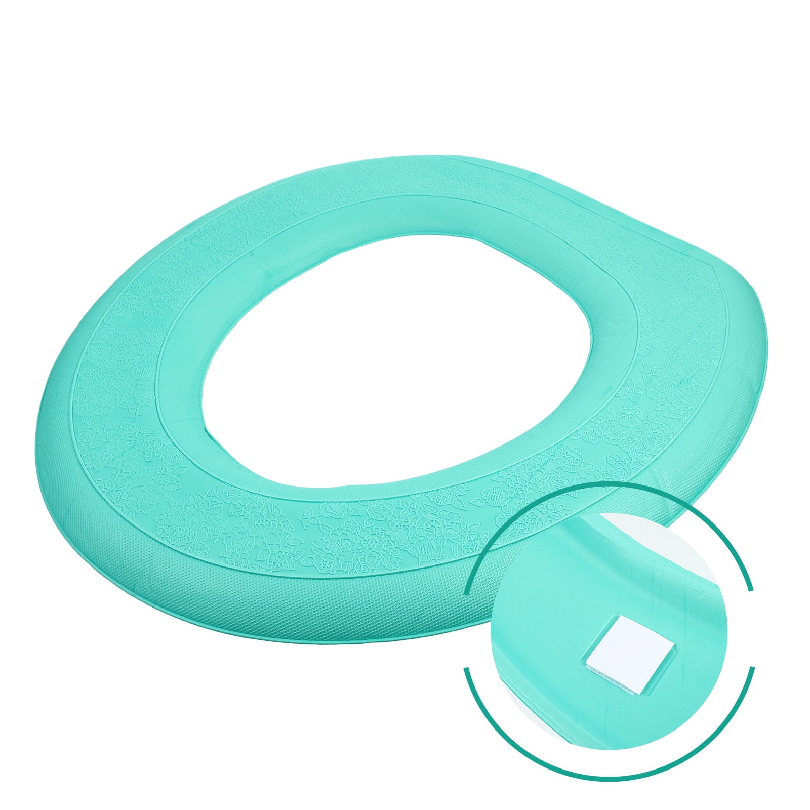 NIYANGLE Toilet Seat Ring Cover Green Eva Waterproof Comfortable for Home