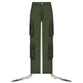 thumbnail image 5 of ZQUUVOU Women's Jean Pants Color Loose And Comfortable Casual Pants Olive Green, 5 of 7