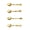 Gold, variant on Yammee 4Pcs Teas Coffee Dessert Spoon Antique Stirring Spoons Ocean Theme Teaspoon for Restaurant, Home, Bar and Party
