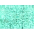 thumbnail image 1 of Ahgly Company Machine Washable Indoor Rectangle Abstract Turquoise Blue Contemporary Area Rugs, 4' x 6', 1 of 4