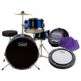 thumbnail image 2 of Union UJ3 3-Piece Junior Drum Set w/ Hardware, Cymbal & Throne - Metallic Dark Blue, 2 of 3