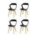 thumbnail image 1 of Set Sillas Mundo In Moura 4 Sillas para Comedor Sala Moderna Negra Mundo In Moura, 1 of 8