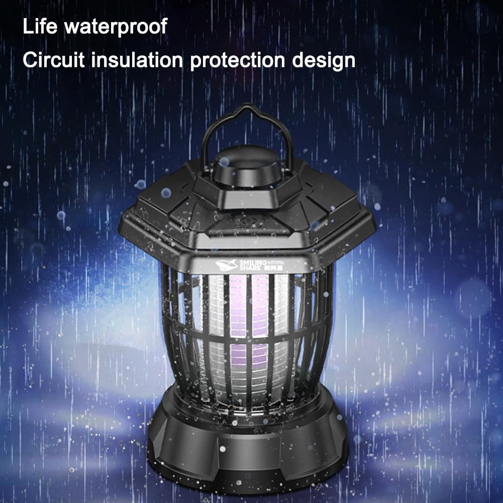 2-in-1 Rechargeable Bug Zapper Lantern, LED Camping Light & Electric Mosquito Zapper, Portable Outdoor Indoor Hanging Lamp for Patio Garden Picnic 1pcs