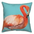 thumbnail image 2 of Creative Products Watercolor Flamingo on Blue 20x20 Indoor / Outdoor Pillow, 2 of 3