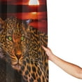 thumbnail image 3 of Moon Leopard Cheetah Shower Curtain Sets with 12 Hooks, Shower Curtain Liner Fabric Bathroom Decor Polyester waterproof fabric 72 X72 inches, 3 of 7