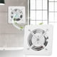 thumbnail image 3 of Naiovety Ventilador de escape montado en la pared de plástico de 25W con motor de cobre Ventilador de ventilación silencioso de 30-35db 2800r / min Electrodomésticos Naiovety HA021392-00, 3 of 6