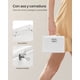 thumbnail image 4 of SONGMICS Joyero de 3 niveles, estuche de viaje con asa, 2 cajones, organizador de joyas con cerradura con espejo, blanco, 4 of 5