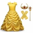 thumbnail image 1 of Vestido de princesa bella para niñas, disfraz de la bella y la bestia para fiesta de carnaval, Halloween Fivean unisex, 1 of 2
