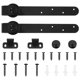 thumbnail image 1 of Sliding Barn Door Hardware Kits Top Mounted Hanging Rail Hanger Track Steel Closet Door Roller Rail, 1 of 5
