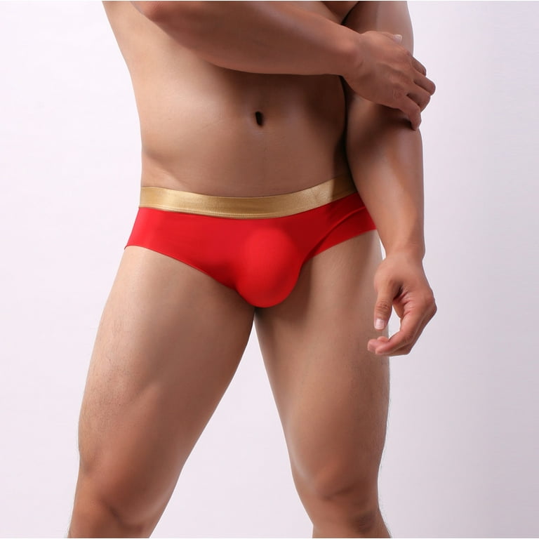 Men's Boxer Briefs Underwear for Men able Men's Briefs Ice Breathable  Comfortable Bulge Pouch Underwear 