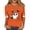 Orange-A-100706aa, variant on Trgacdwlo Halloween Pumpkin Shirts Women Funny Pumpkin Ghost Womens Crew Neck Shirts Funny Ghost Graphic Fall Womens Tunic Tops XXL